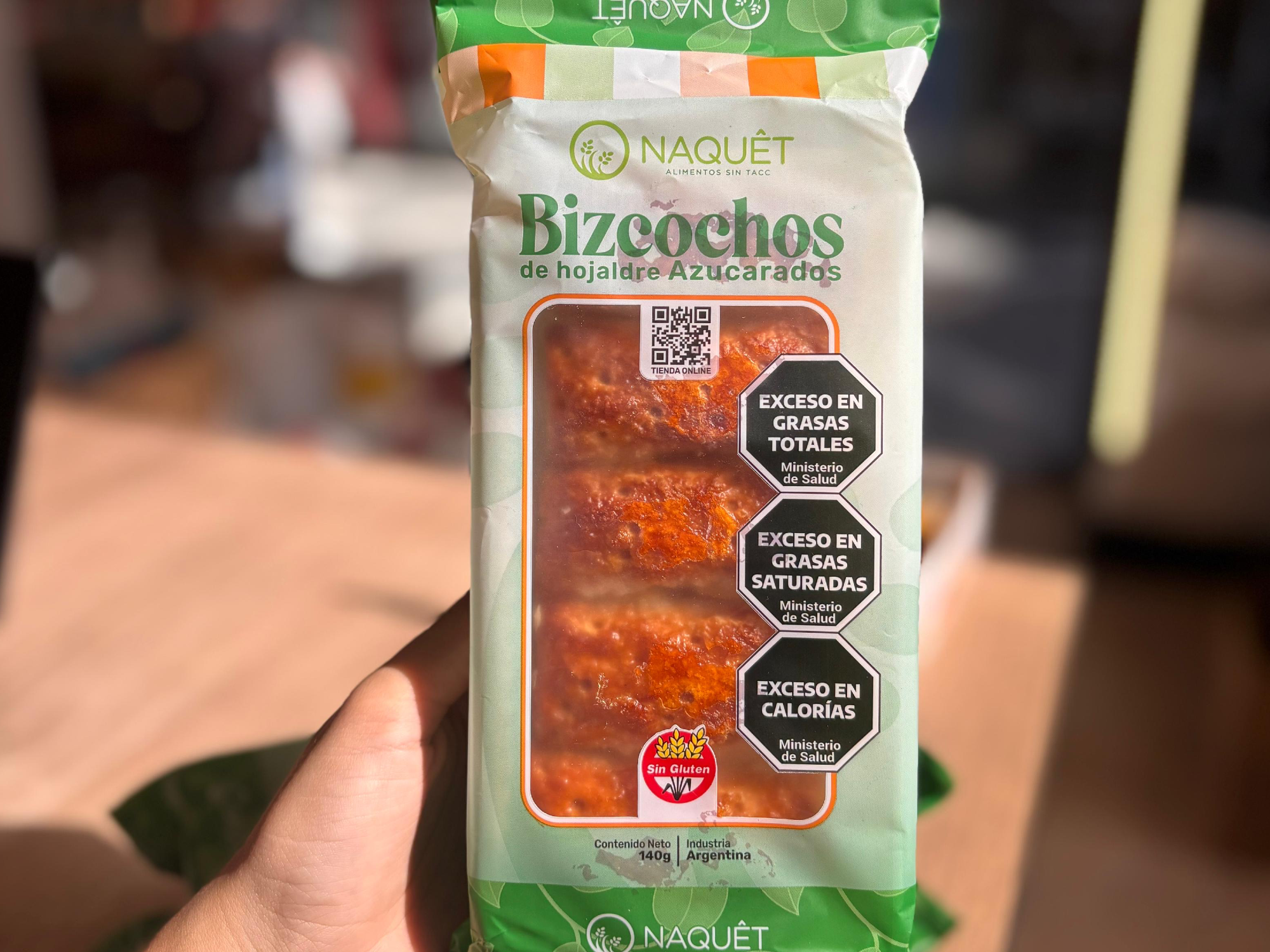 Hojaldritas Sin Gluten x140gr "Naquet"
