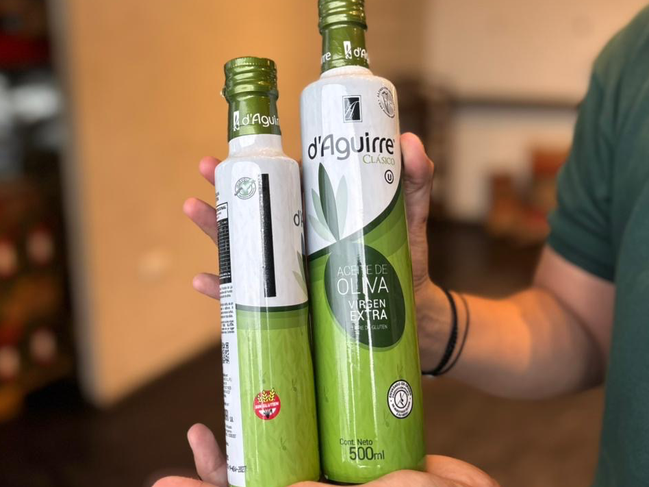 Aceite de oliva D'aguirre extra virgen SIN TACC