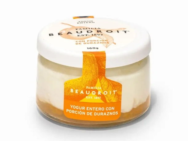 Yogur ENTERO durazno x 160gr
