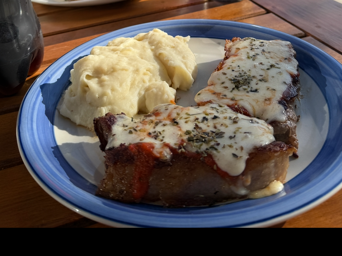 Bife de chorizo a la pizza