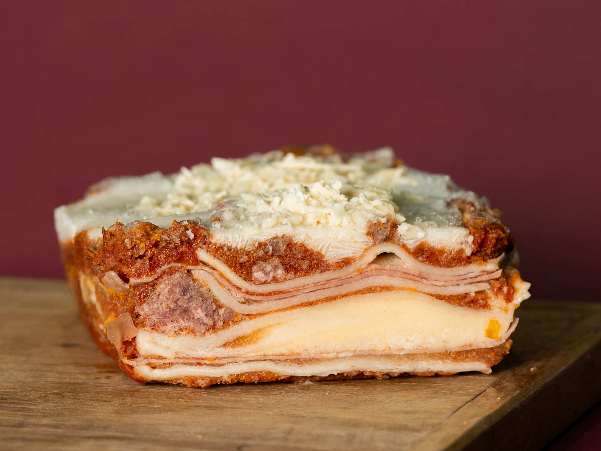 Lasagna de jamón y queso x1