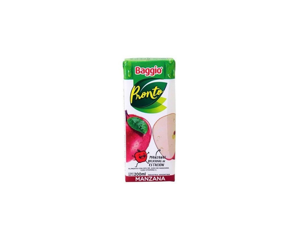 Jugo Baggio Manzana 200 cc. X 10 Unidades