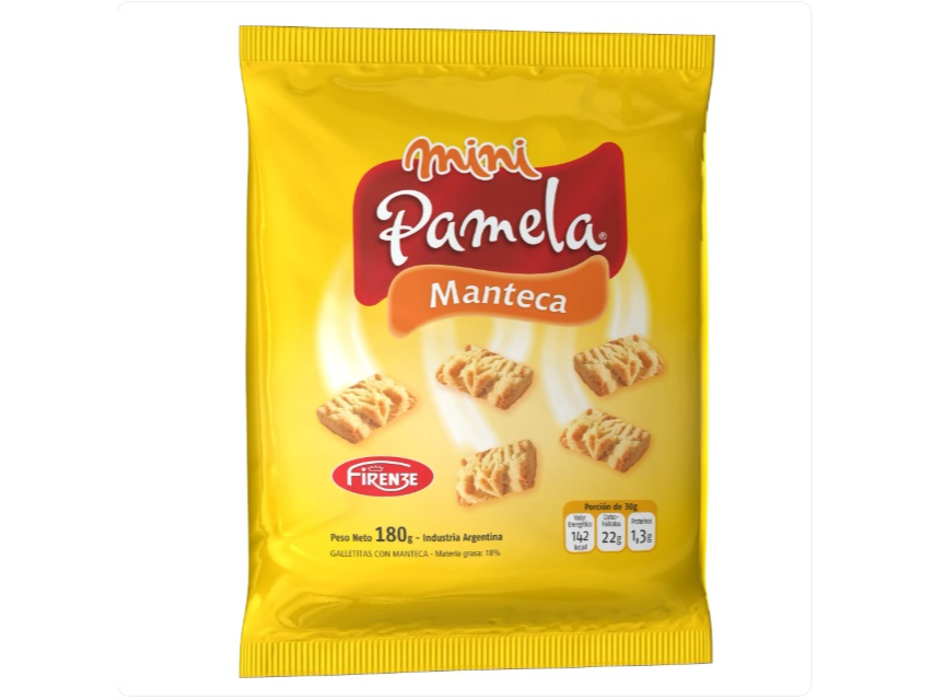 Pack x 5 Galletitas Mini Pamela Manteca x 180