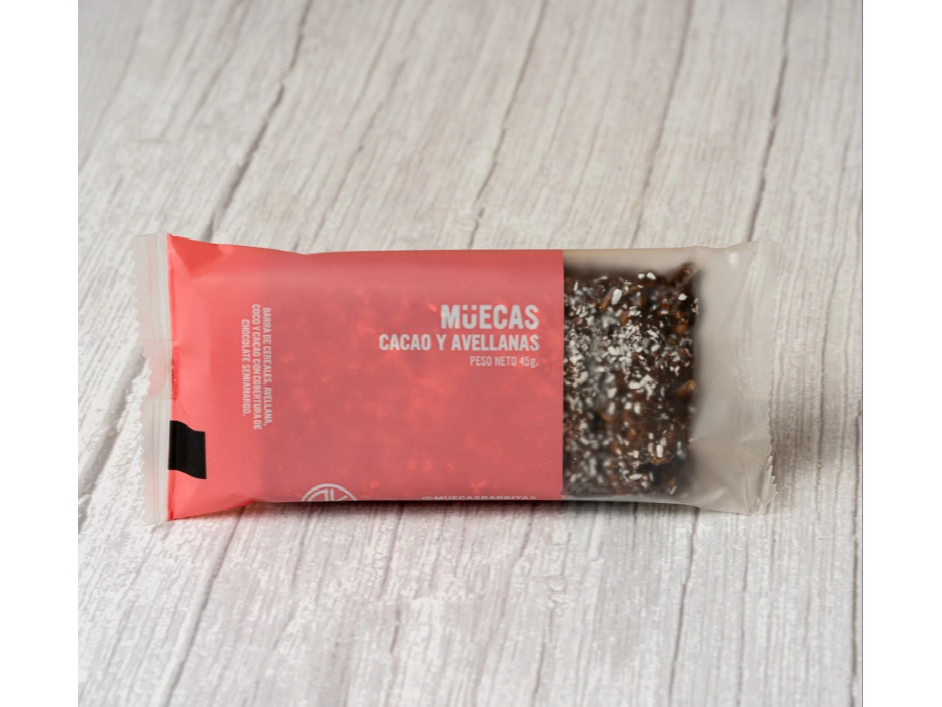 Barrita de cereal  cacao y avellanas  x 5 unidades