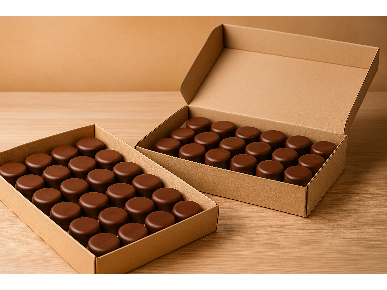 Alfajores de chocolate