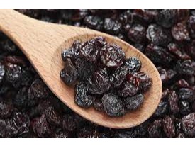 Pasas de uvas negras sin semillas (sultanina)