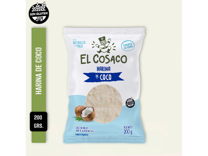 Harina de coco 200g Sin tacc Cosaco