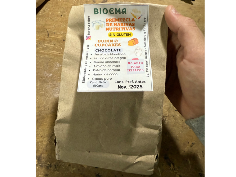 Premezcla budin con chocolate