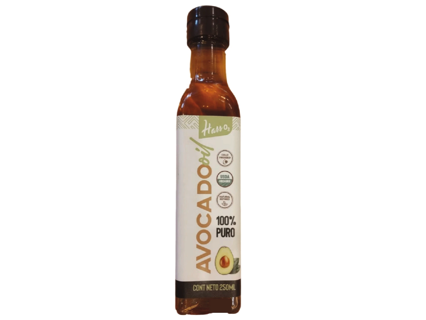 Aceite de palta orgánico Hass O3 250ml