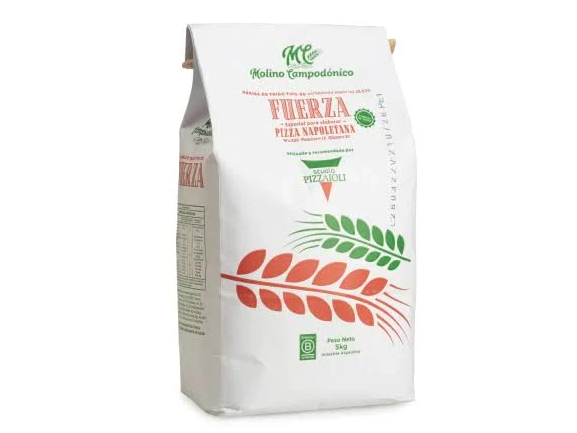 Harina "Tipo 00" Fuerza Campodónico x5Kg