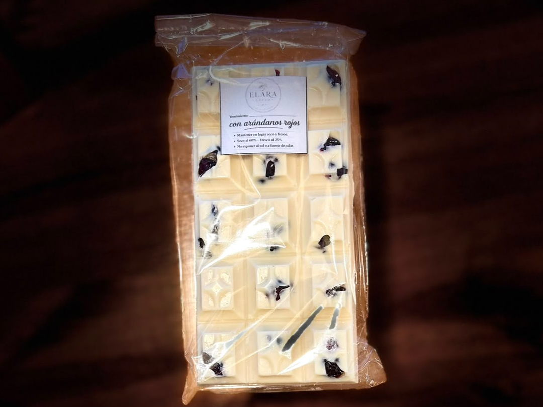 Chocolate Blanco con Arandanos