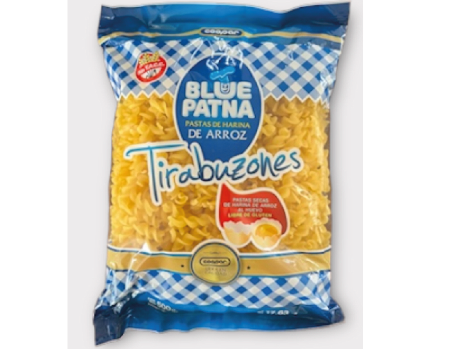 Fideos Tirabuzon Blue Patna