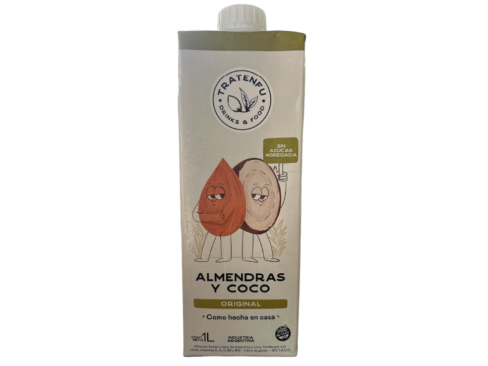 Leche de Almendras y Coco Tratenfu