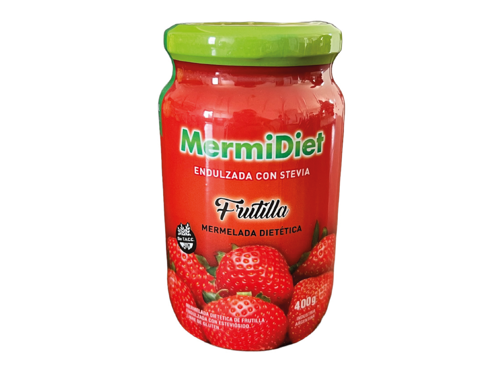 Mermelada de Frutilla con Stevia Mermidiet