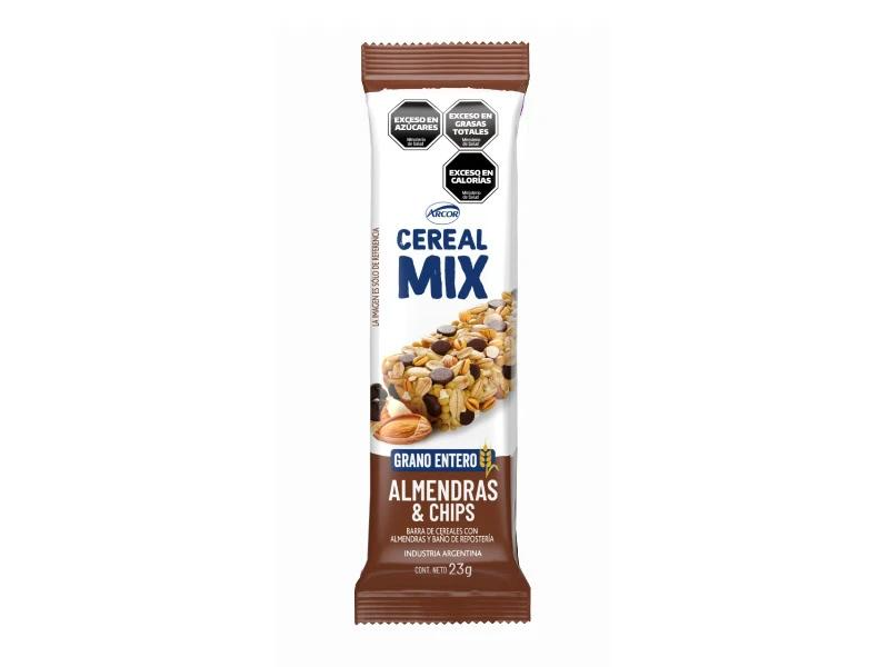 Barra De Cereal Almendras y Chips