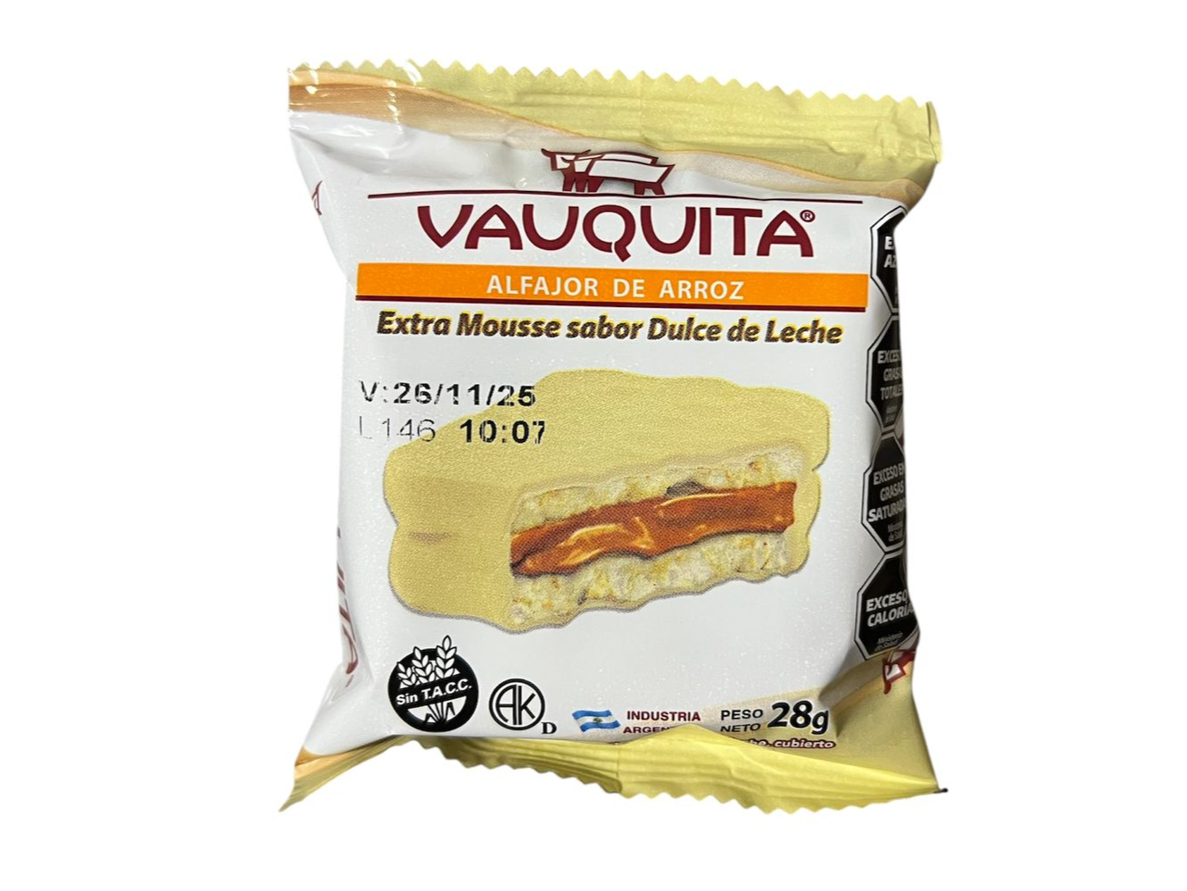 Alfajor De Arroz Vaquita Blanco