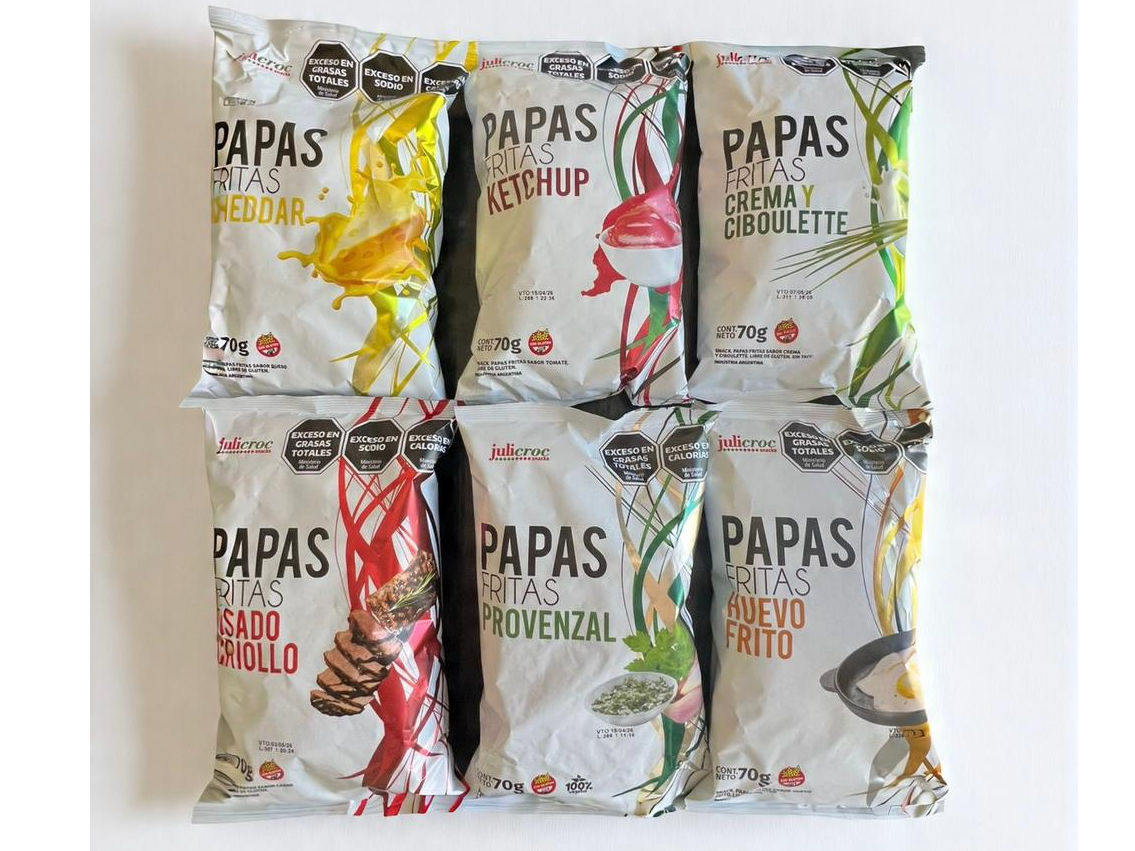 Papas Fritas  Surtidas Juli Croc x 16U