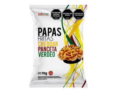 Papas Fritas de Cheddar, Panceta y Verdeo de BASSOTTO MARKET