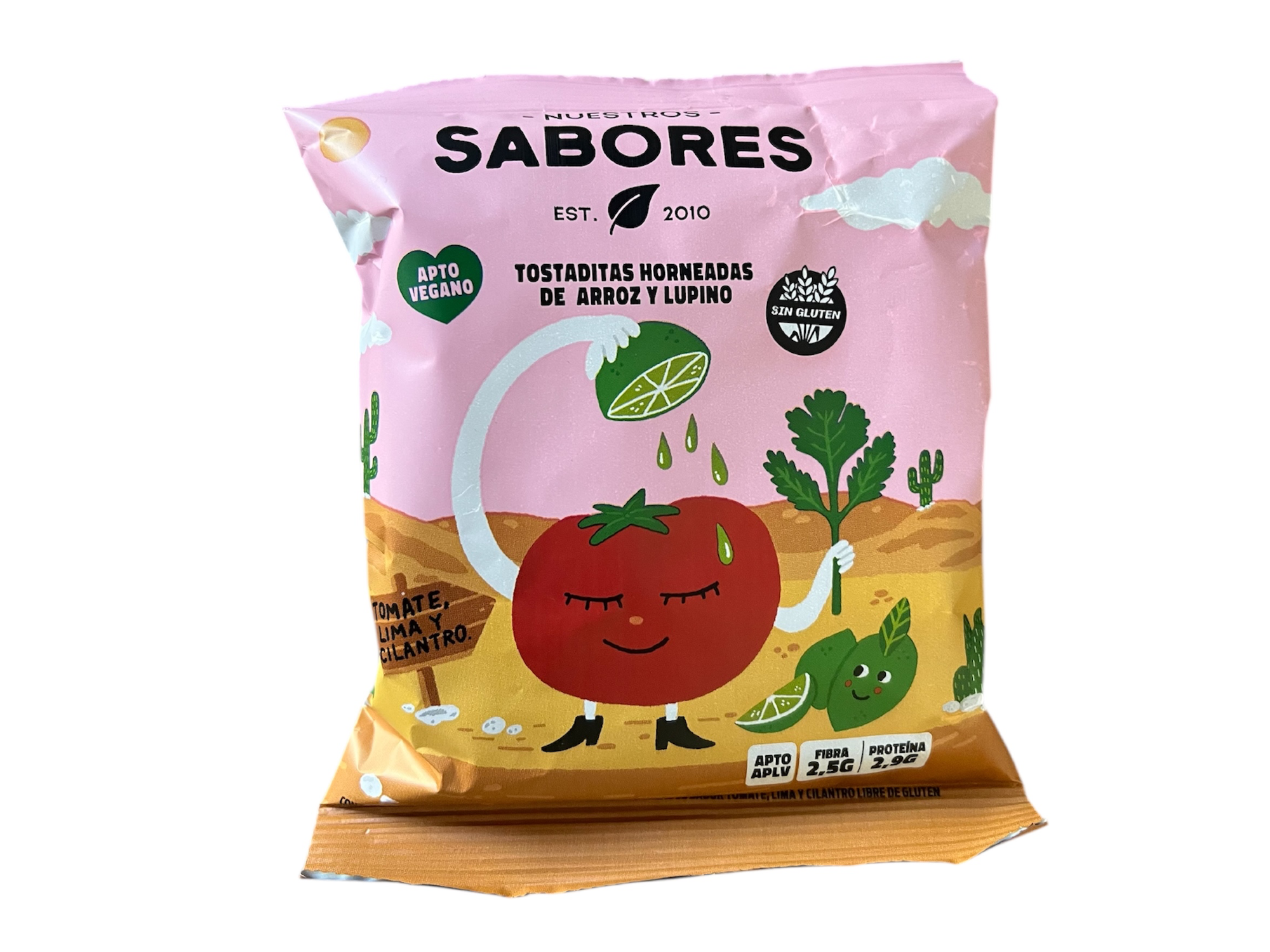 Tostaditas de TOmate, Lima y Cilantro