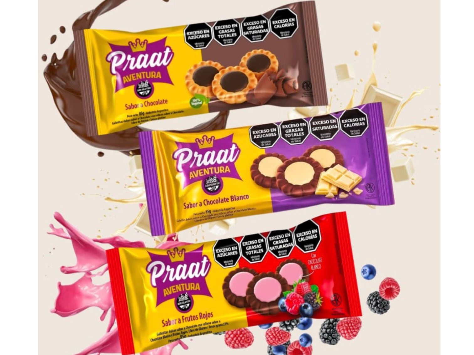 Galleta Praat Aventura Surtidas x 10u