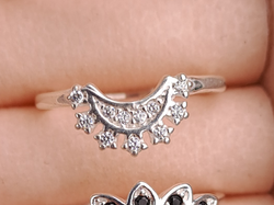 Anillo lunita estrellada