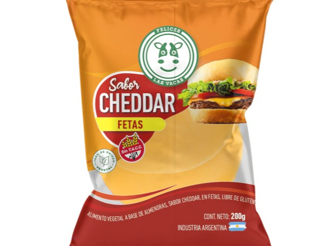 Fetas sabor cheddar