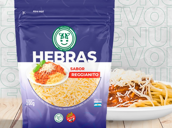 Hebras sabor reggianito