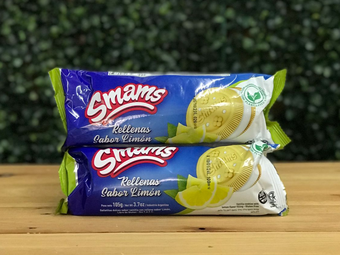 Galletas rellenas sabor limón