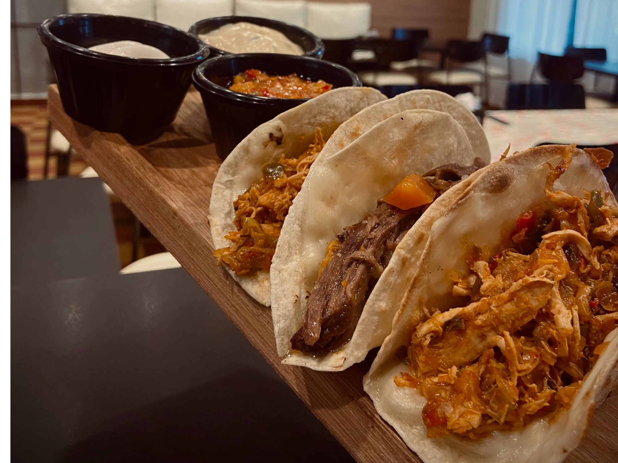 Tacos de pollo.