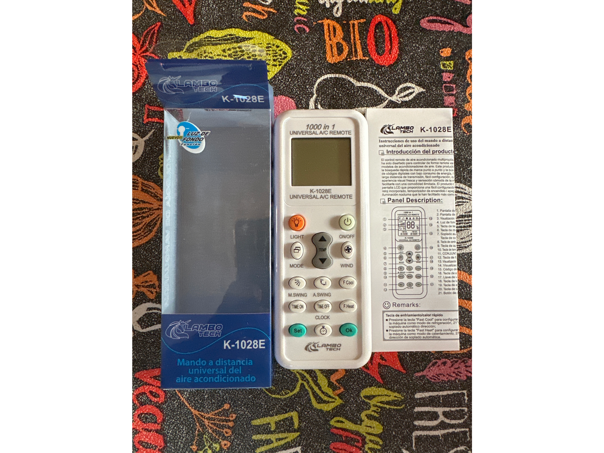 Control remoto universal de aire acondicionado