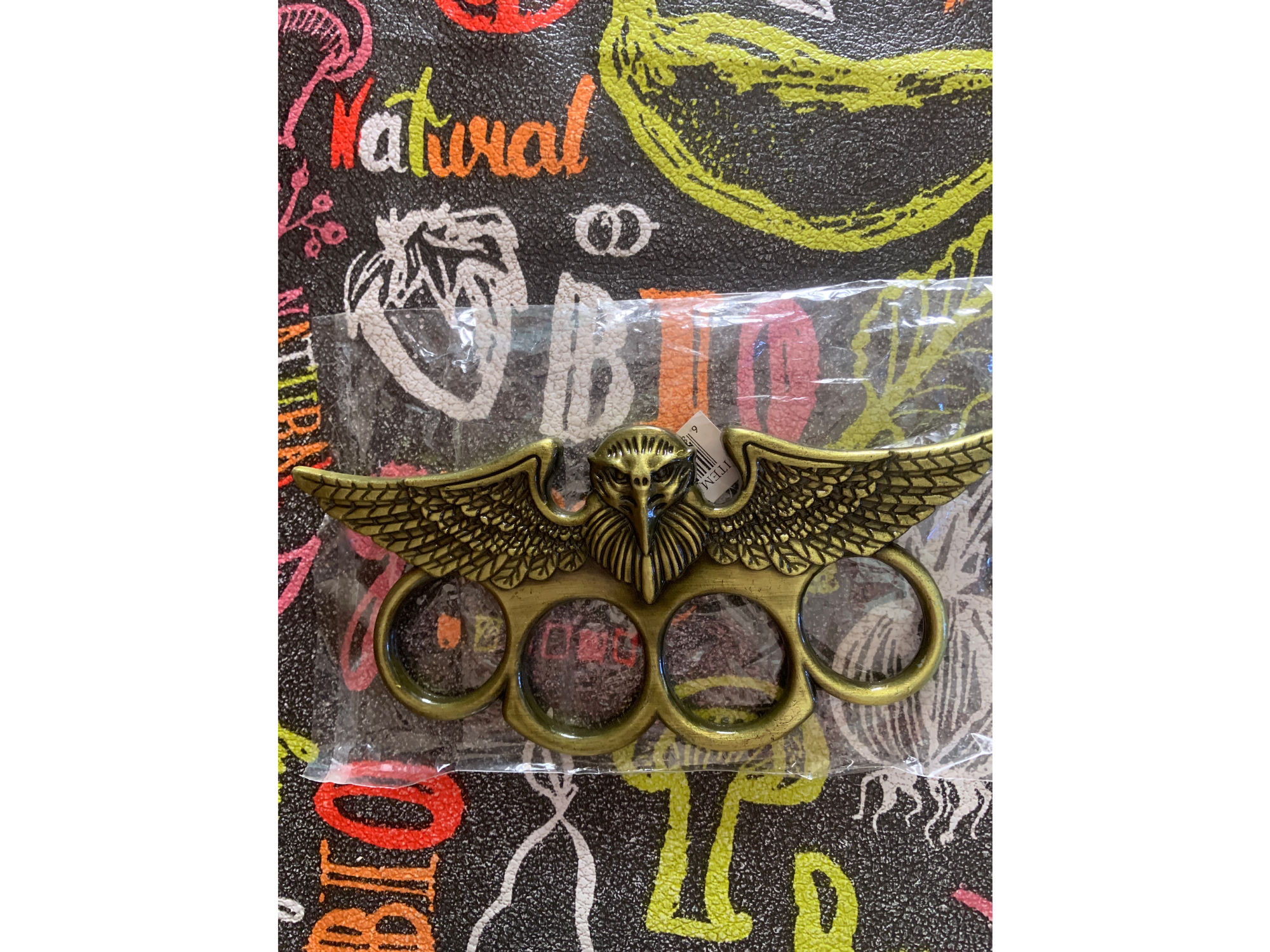 Manopla búho dorada