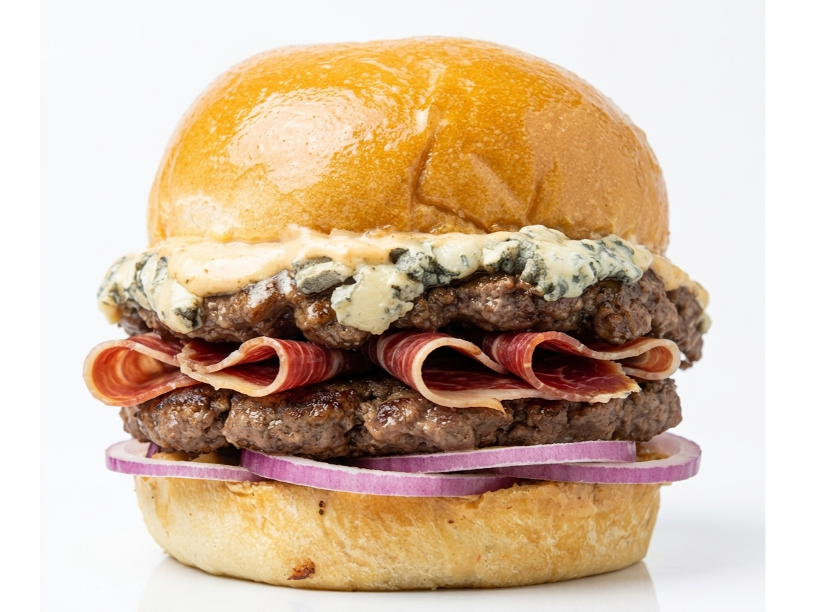 HAMBURGUESA TENTACION AZUL