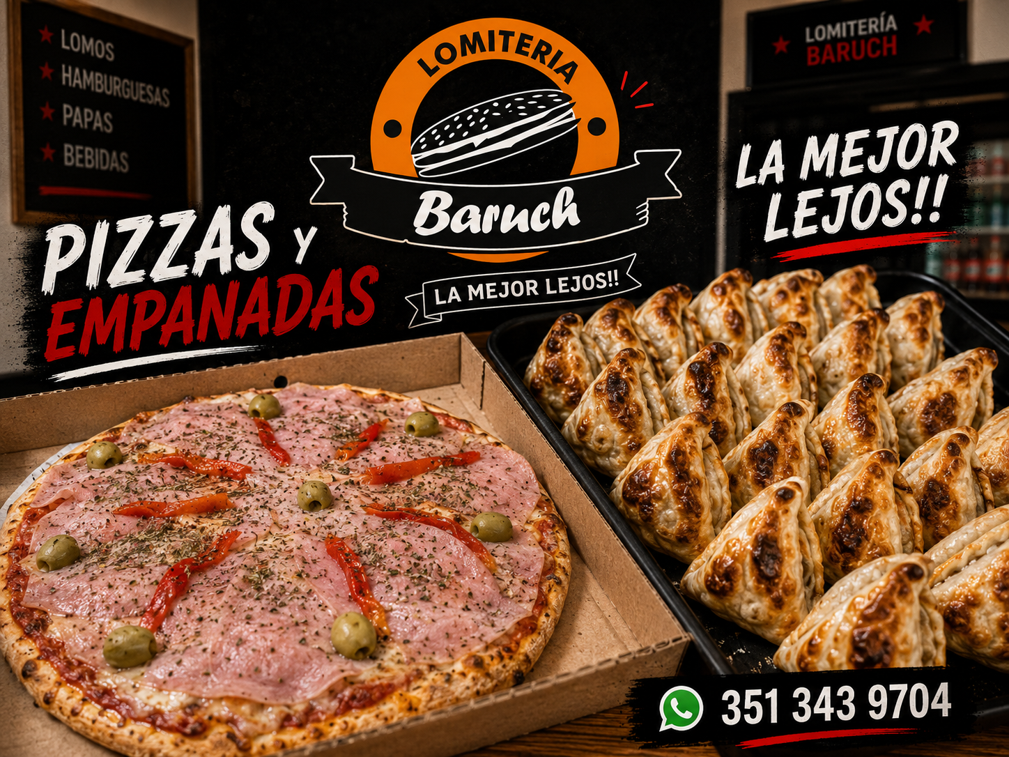PIZZA ESPECIAL + 6 ARABES