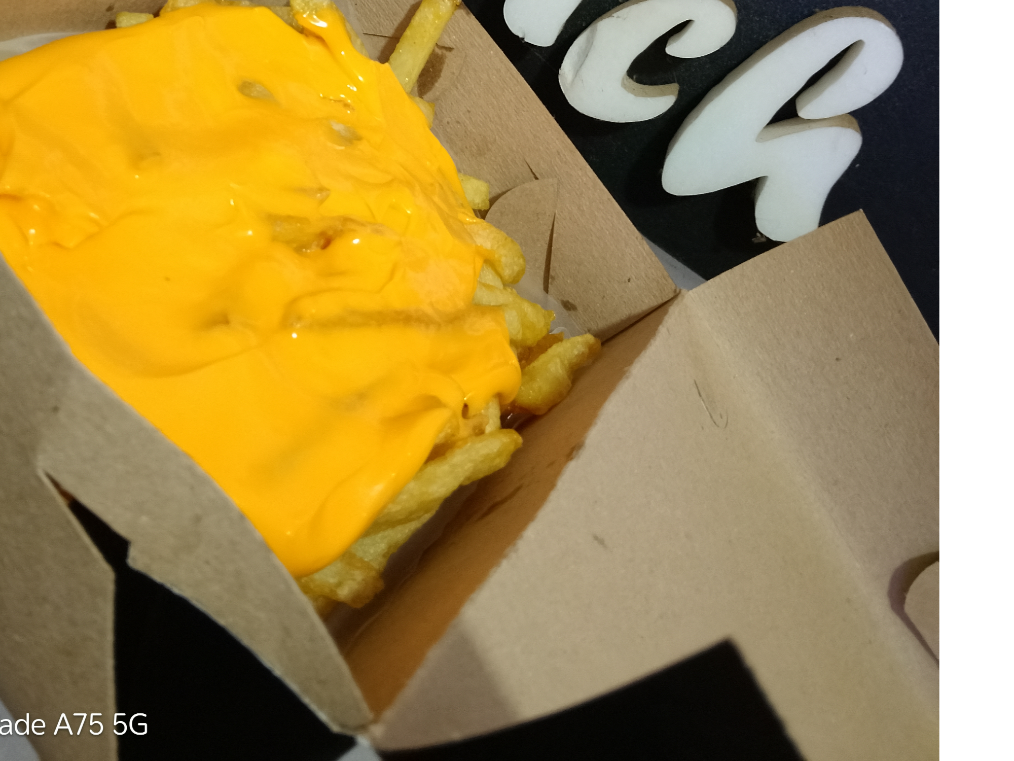 Papas con cheddar