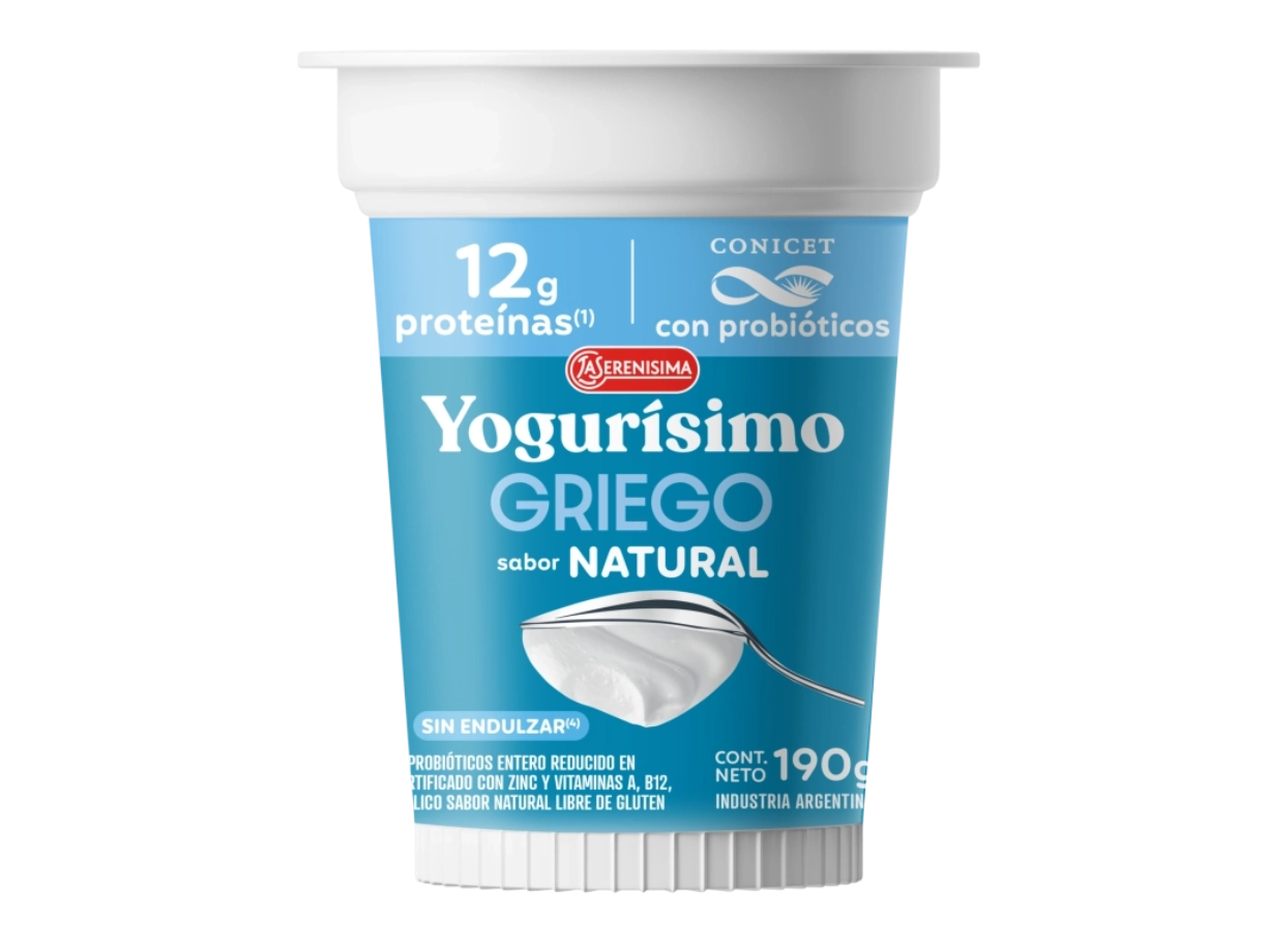 YOGUR GRIEGO SABOR NATURAL, SIN ENDULZAR , 190G