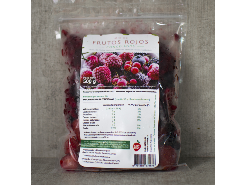 FRUTOS ROJOS  X 500 GR