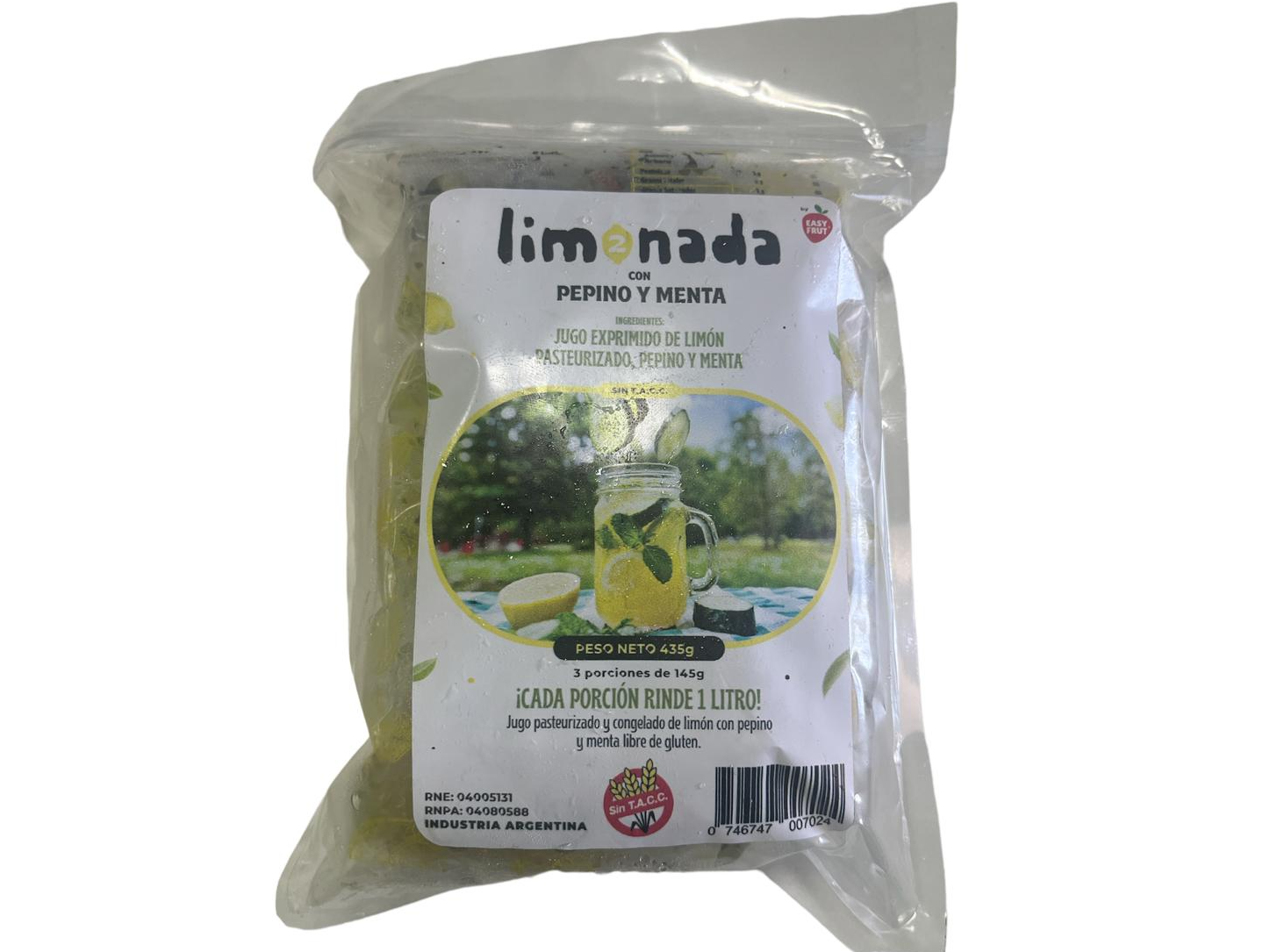 LIMONADA 2- LIMON MENTA  Y PEPINO