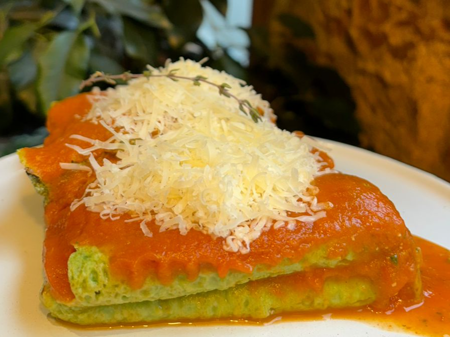 CREPPES KETO DE RICOTTA Y ACELGA