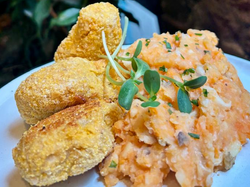 NUGGETS DE POLLO CASERAS CON TORTILLA
