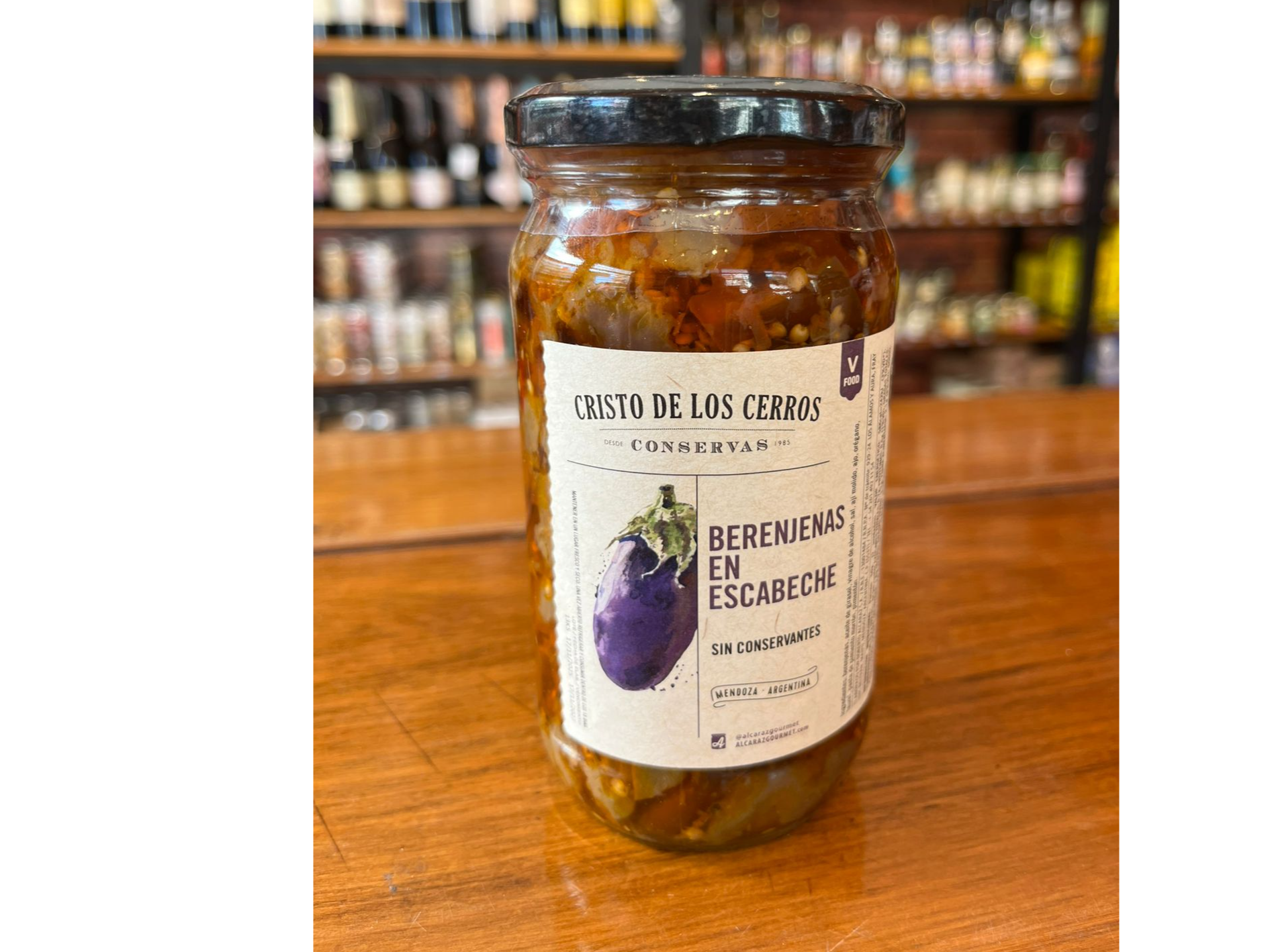 Berenjenas en escabeche x 450 g Cristo de los cerros