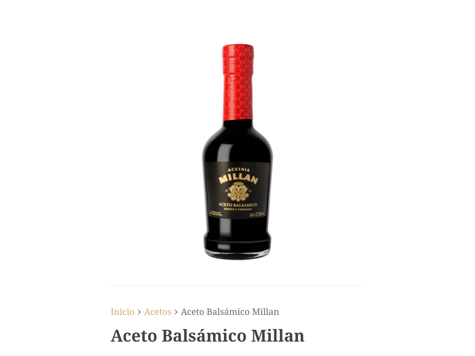 Aceto Balsámico Acetai x 250 ml