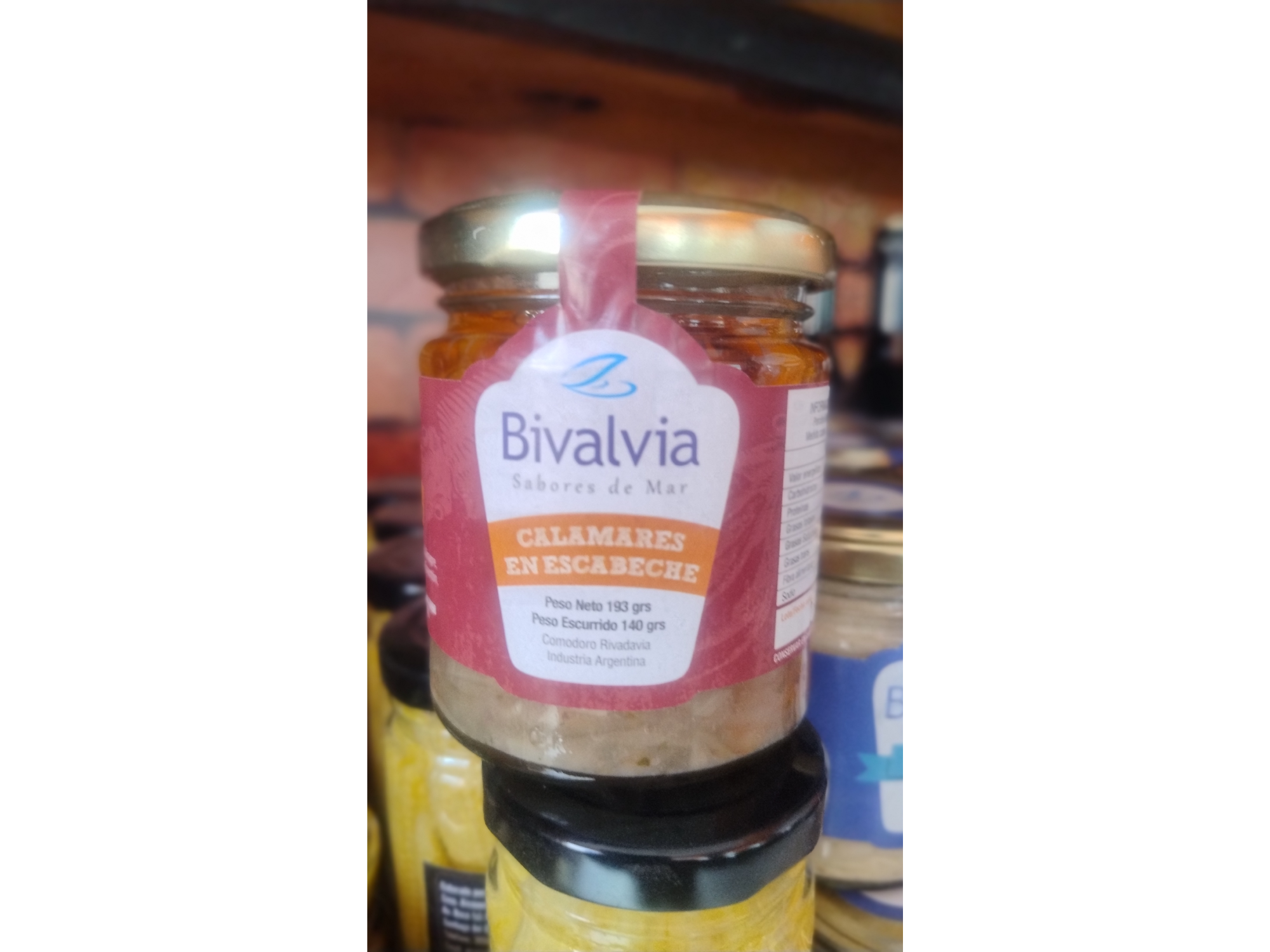 Calamares en escabeche Bibalvia x 193 gr
