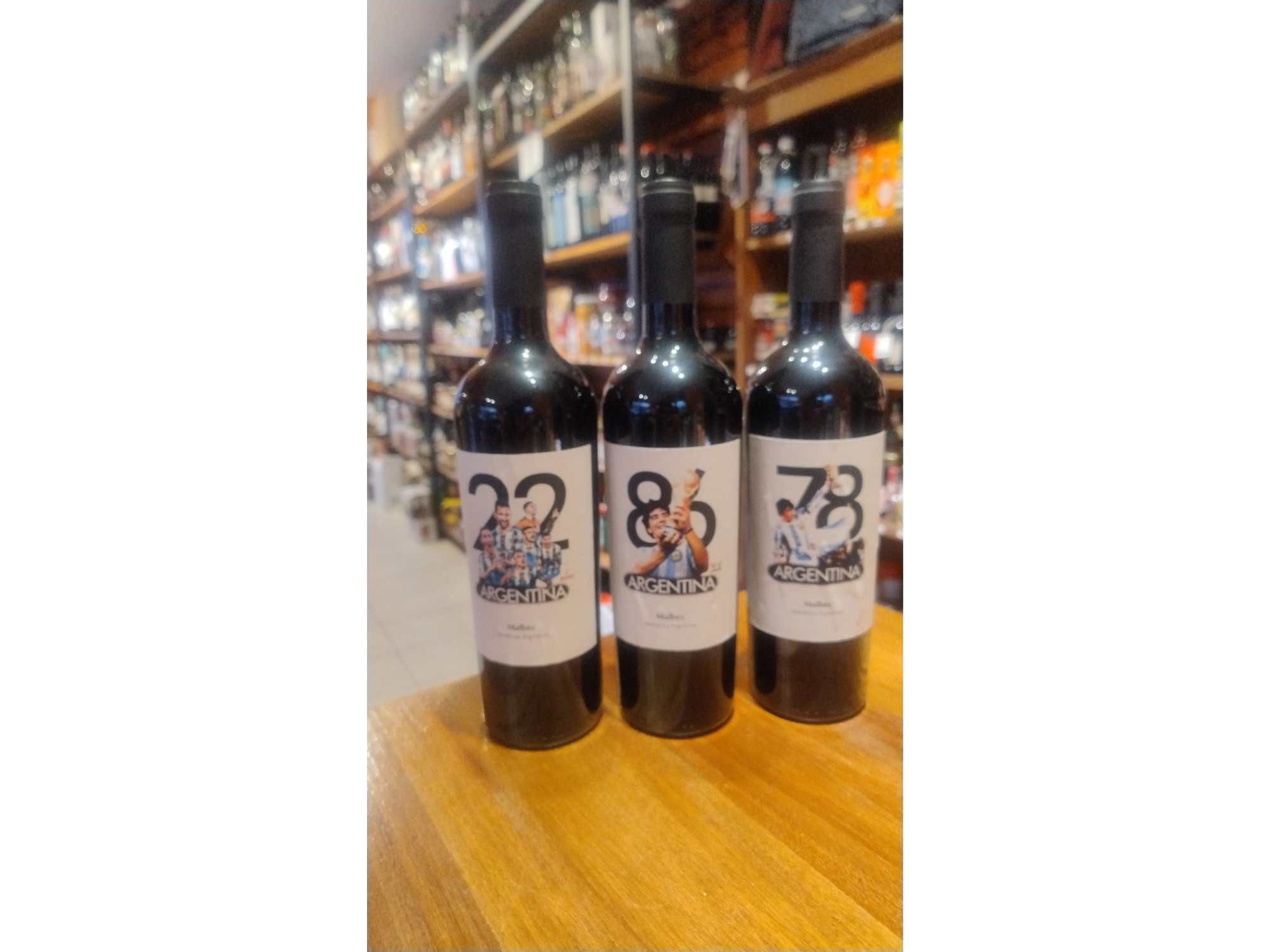 Vino malbec trilogia de la Selección argentina
