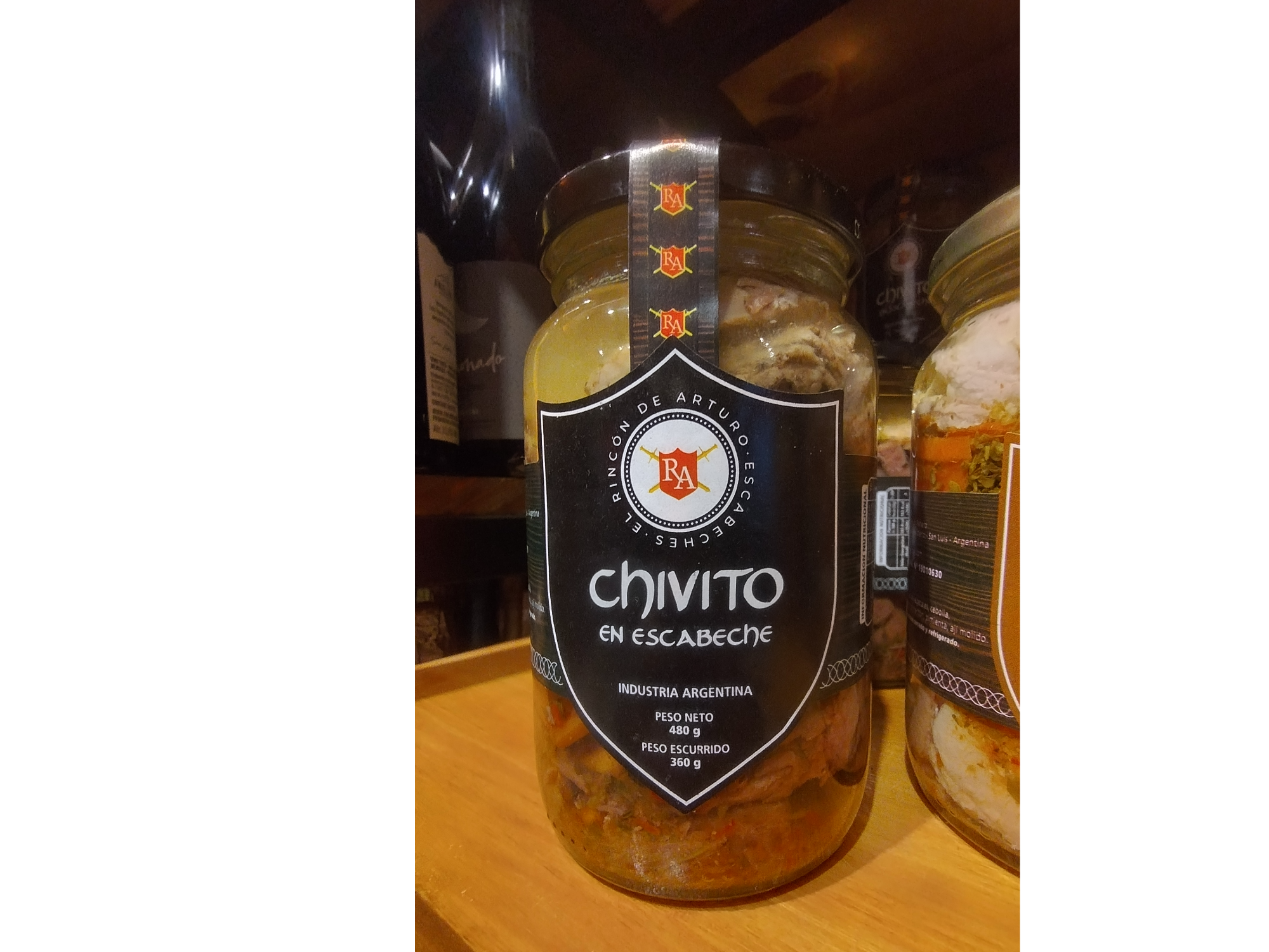 CHIVITO en escabeche x 500 gr