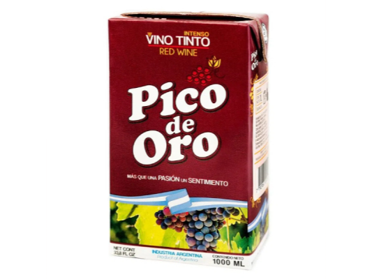 VINO PICO DE ORO TINTO TETRA 1L