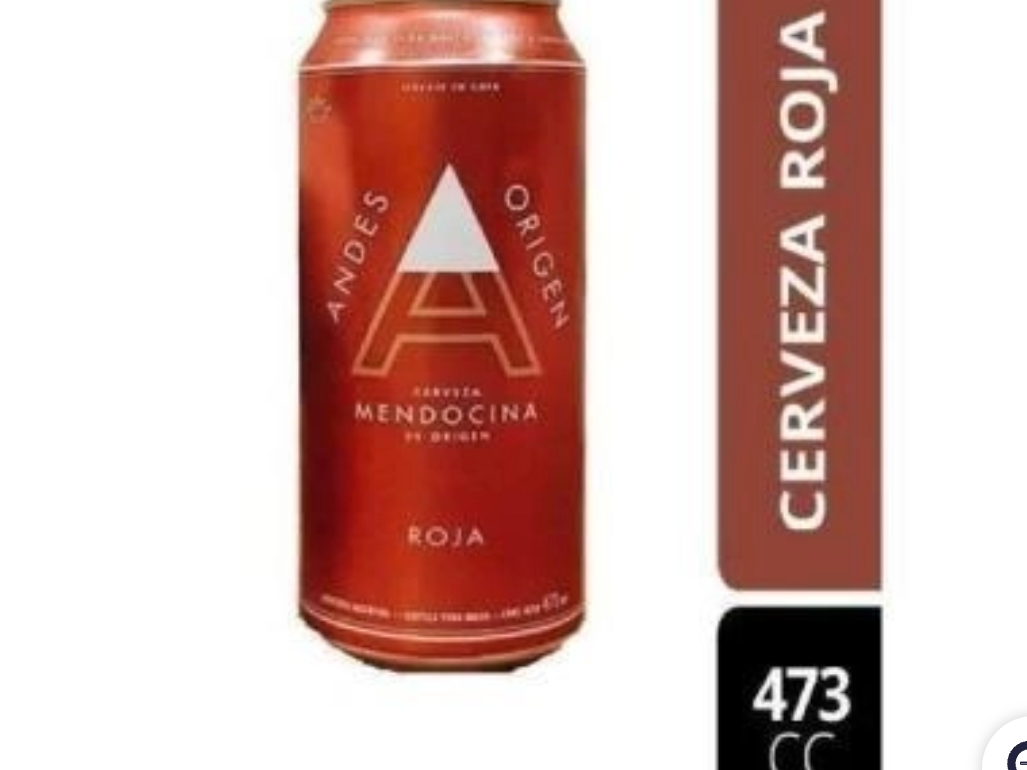 Cerveza Andes Roja Lata 473cc