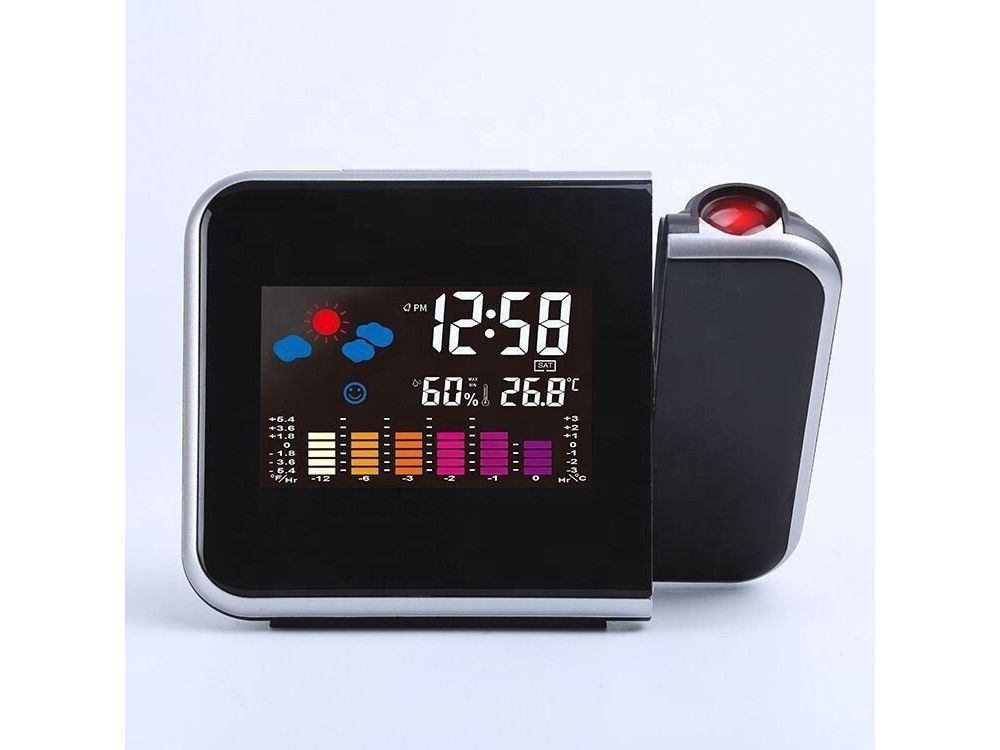 Reloj despertador con proyector