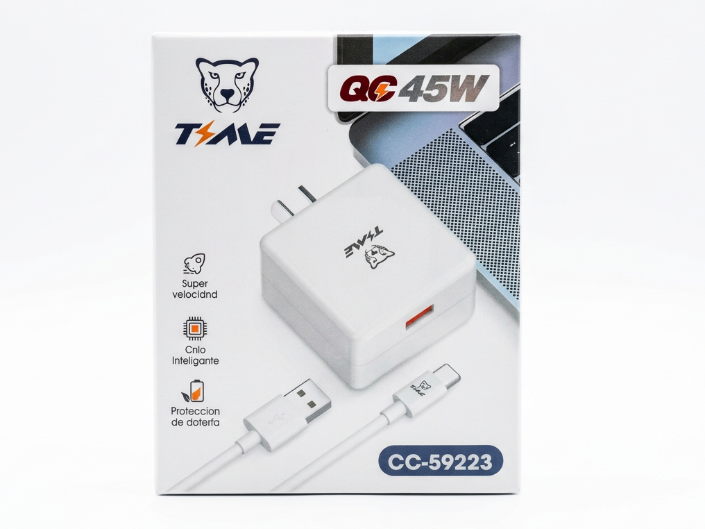 Cargador carga rapida TIME qc45w