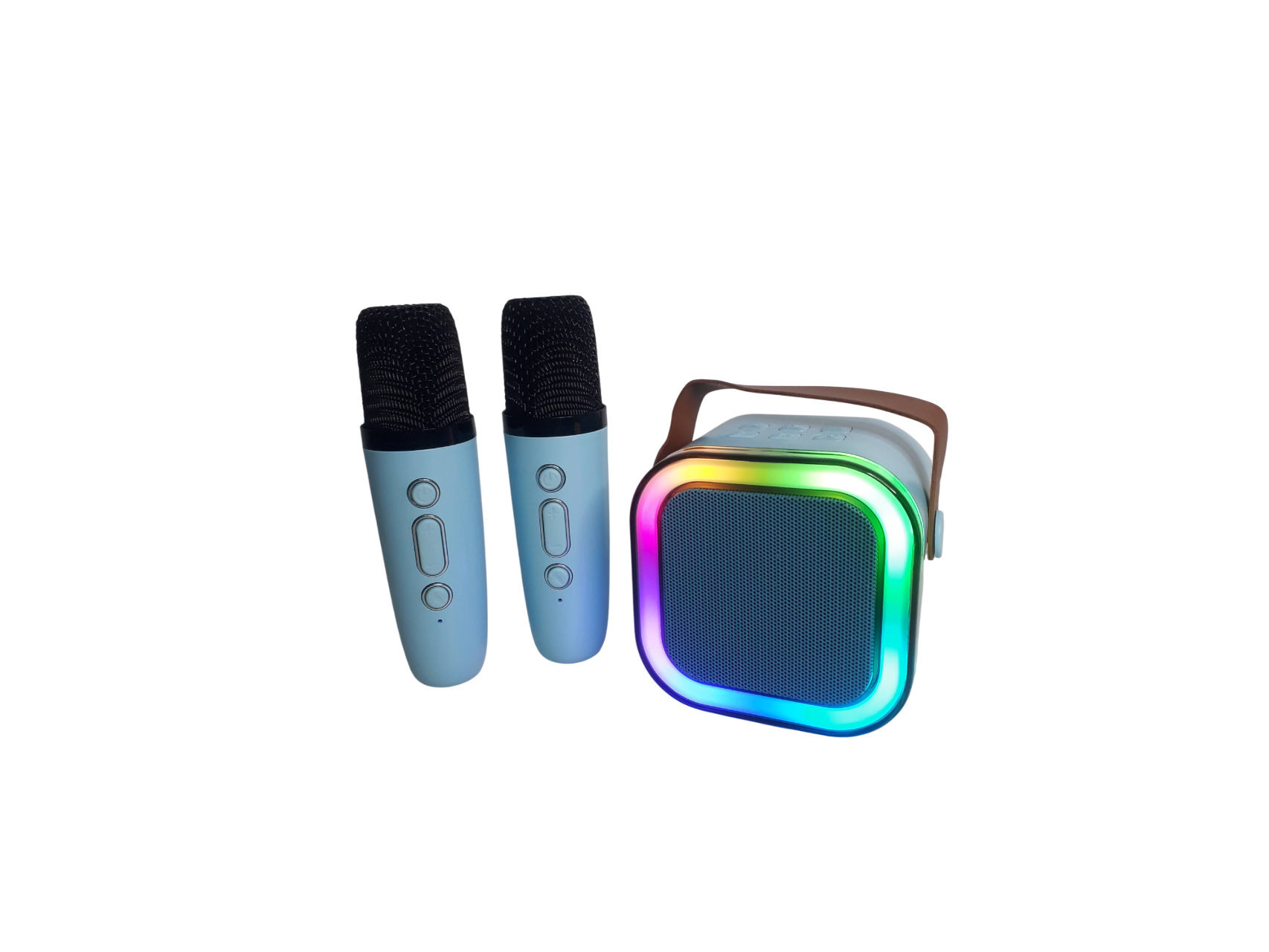 Parlante con 2 microfono k12