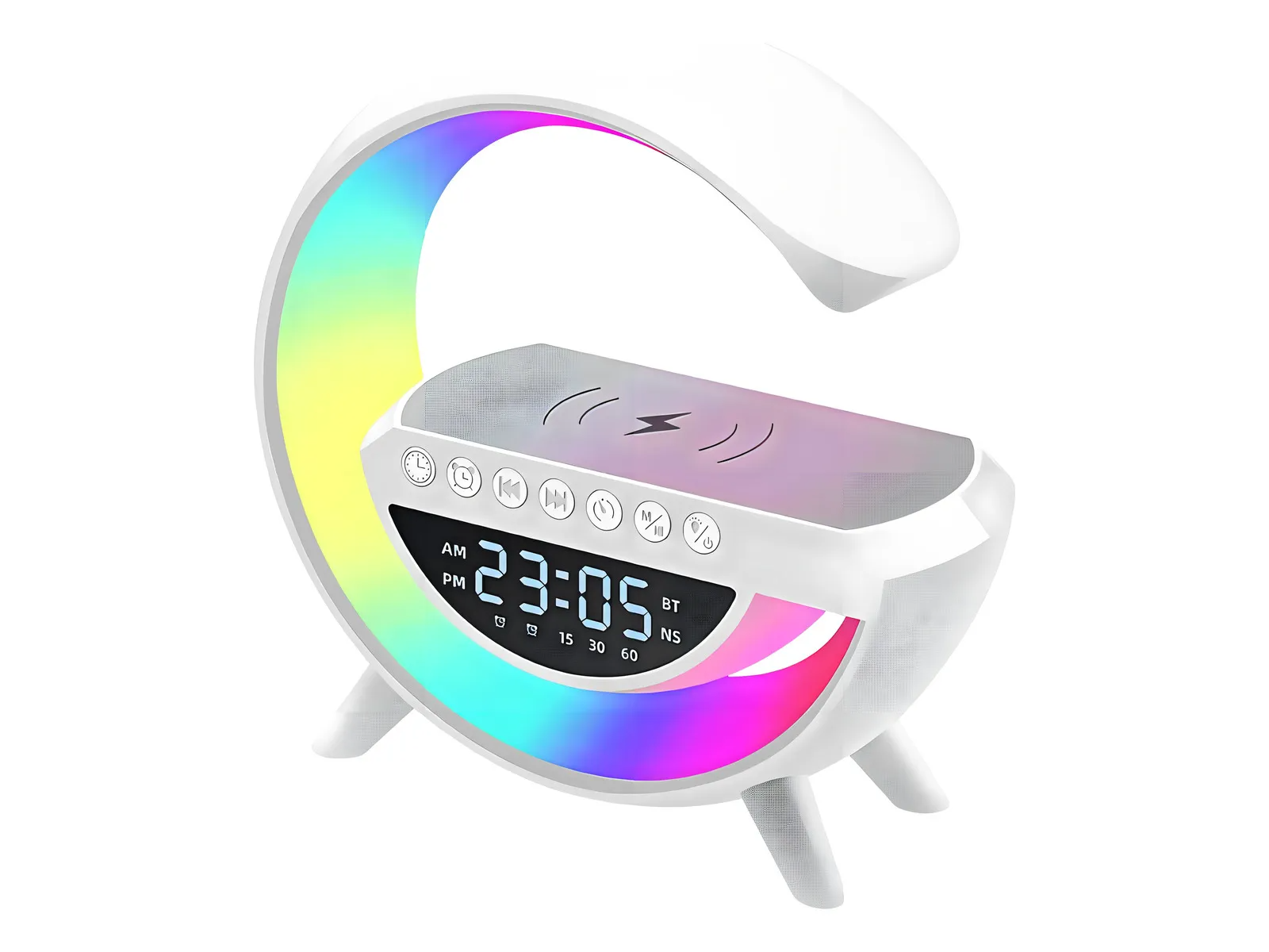 Parlante con despertador bt2301